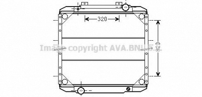 AVA QUALITY COOLING re2093 -  Радиатор, охлаждение двигателя